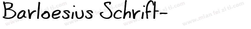 Barloesius Schrift字体转换